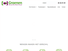 Tablet Screenshot of groenen-bouw.nl